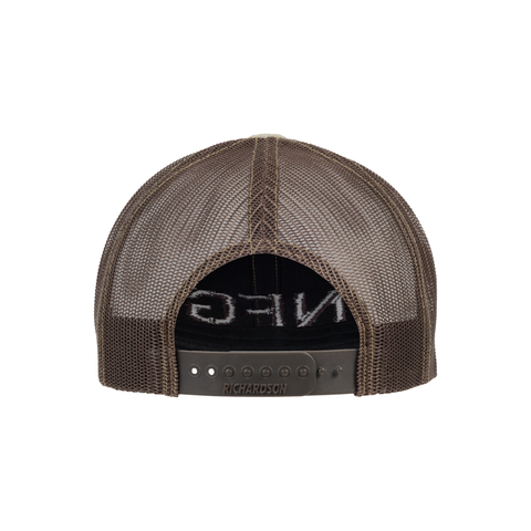 rear view of 3D Embroidered Logo Snapback – Multicam/Coyote Brown