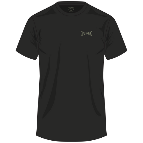 Black tee with NFG logo on left chest